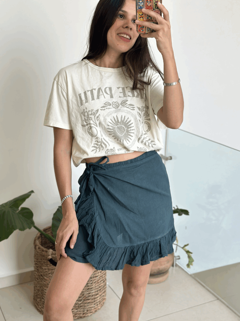 Falda Short Lucia Azul Marino